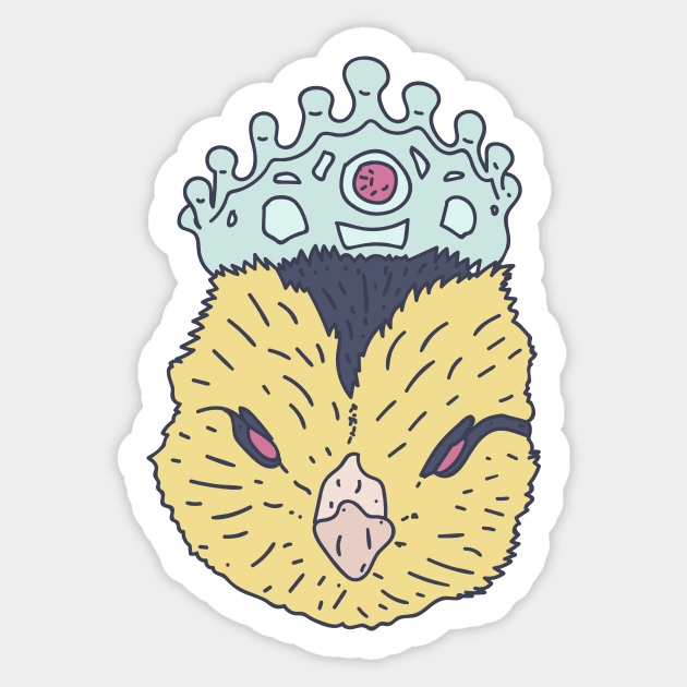 Queen of the Coop - Royal Chick - Hatchling Sticker by DeWinnes